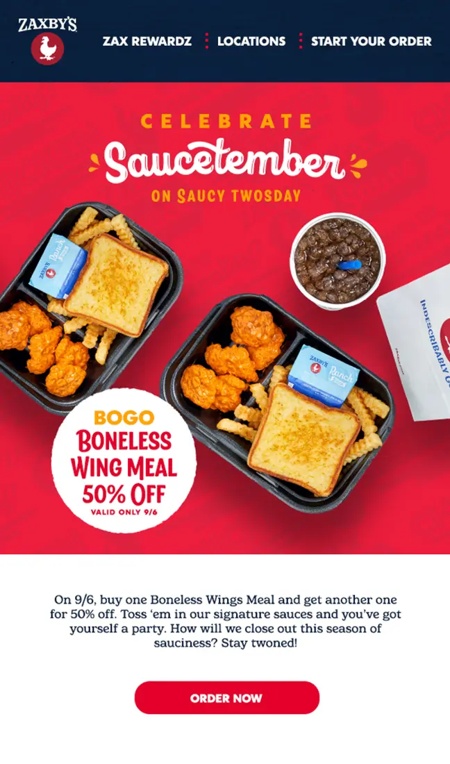 Celebrate Saucetember on Saucy Twosdays